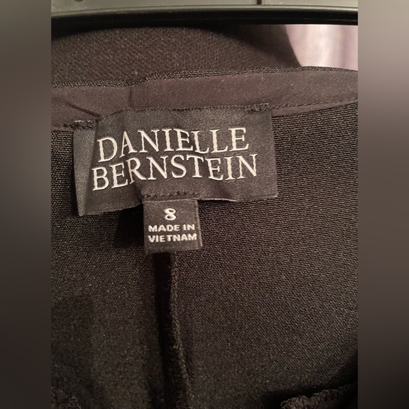 NWT Danielle Bernstein stylish black wide leg dress pant - Picture 9 of 11